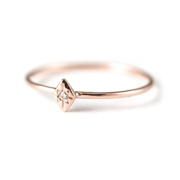 One Star Diamond Ring