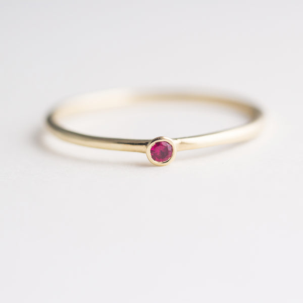 Dot Ruby Ring
