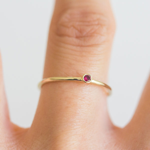 Dot Ruby Ring