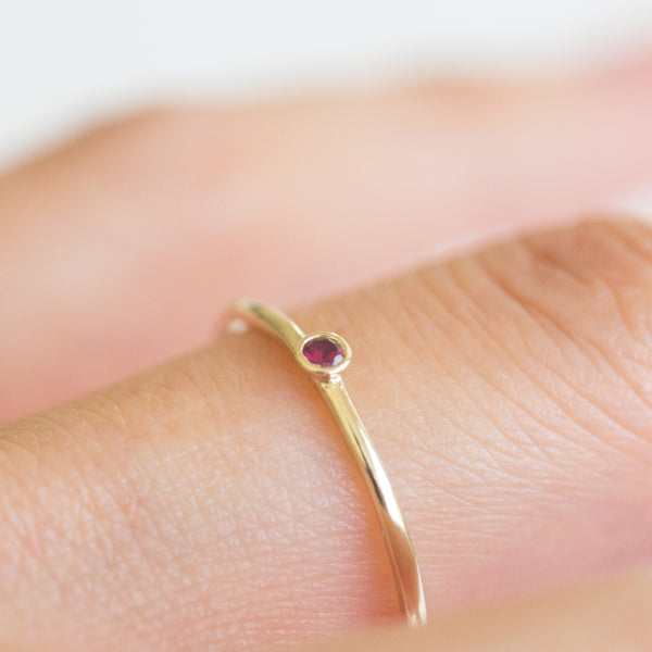 Dot Ruby Ring