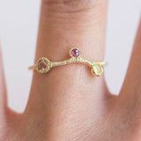 Tenten Sapphire + Topaz Ring