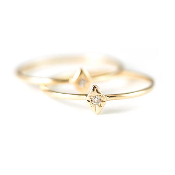 One Star Diamond Ring