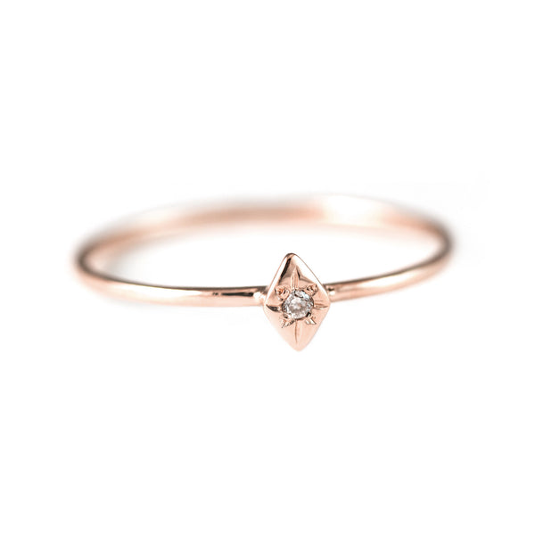One Star Diamond Ring