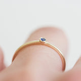Dot Sapphire Ring