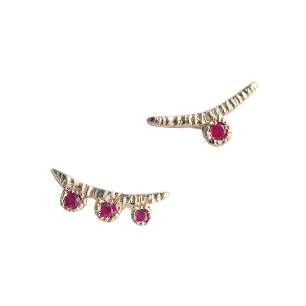 Arco Ruby Earrings