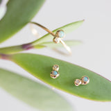 Awa Opal and Diamond Earrings
