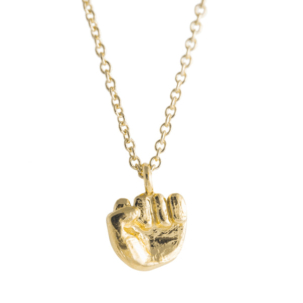 Rock Necklace in Brass + Silver