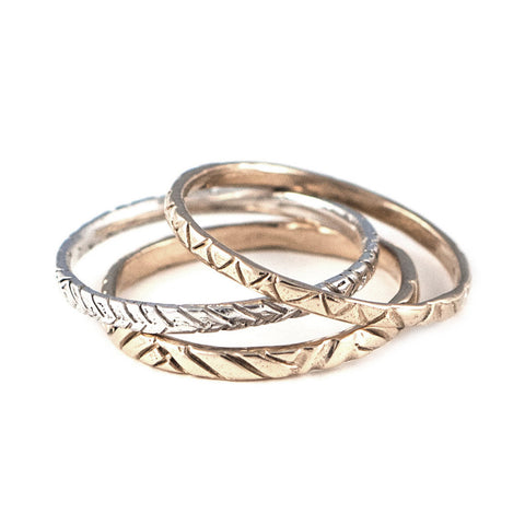 Three Pattern Rings