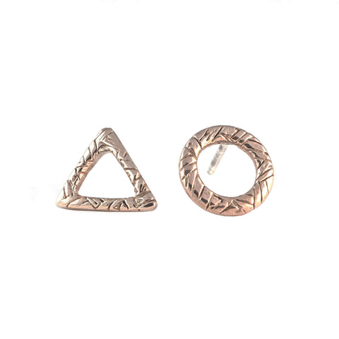 Triangle Circle Earrings