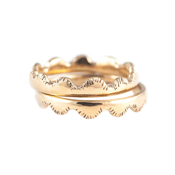 Venera Ring in Golden Brass