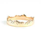 Yama Ring in Golden Brass
